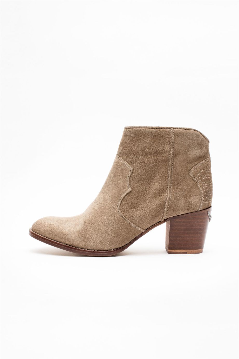 Zadig & Voltaire - Molly Suede Boots Taupe