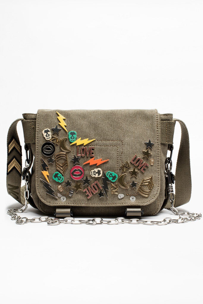 Zadig & Voltaire - Readymade XS Canvas Bag in Khaki – Blond Genius