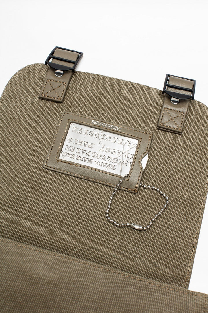 Zadig & Voltaire - Readymade XS Canvas Bag in Khaki