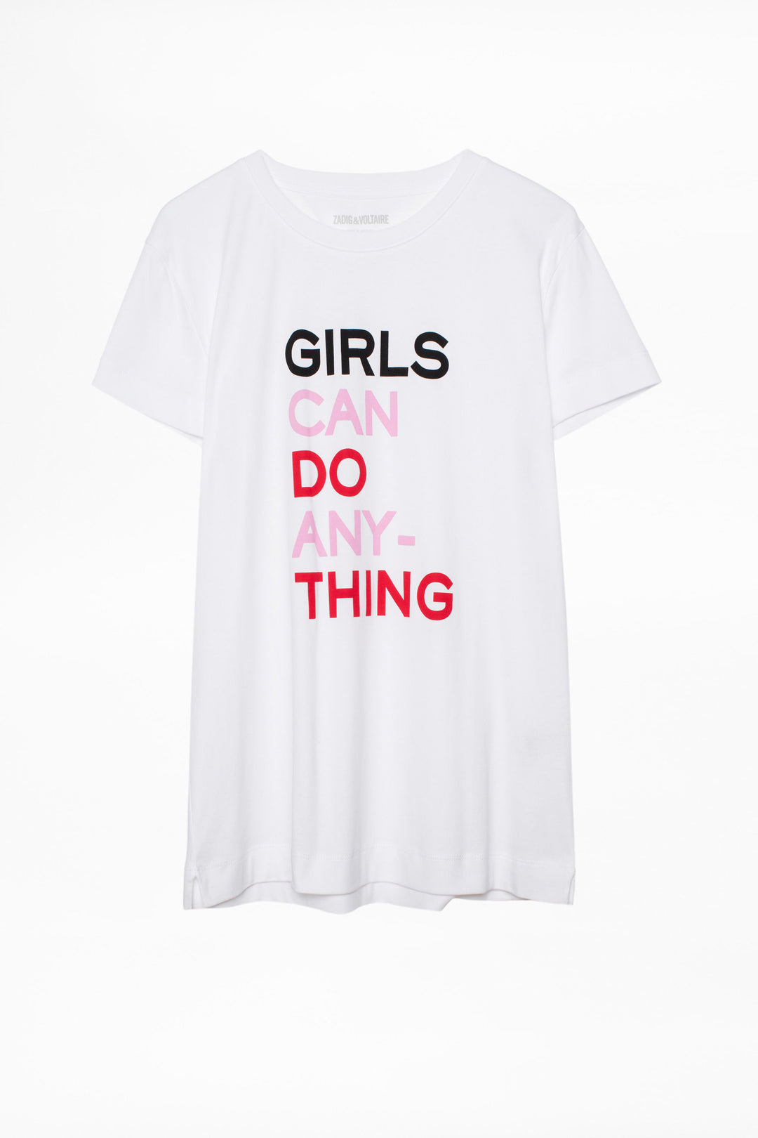 Zadig & Voltaire - Walk Girls "Girls Can Do Anything" Shirt Blanc