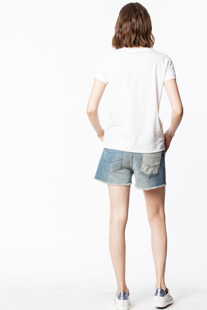 Zadig & Voltaire - Walk Girls "Girls Can Do Anything" Shirt Blanc