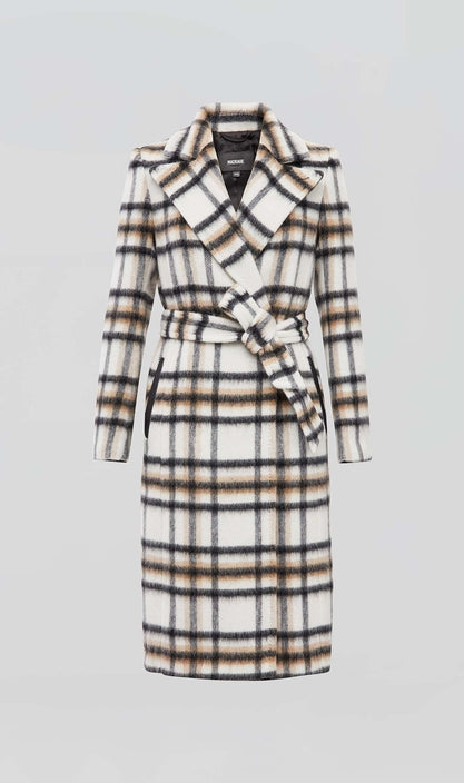 Mackage - Sienna Wool-Mohair Coat in Plaid