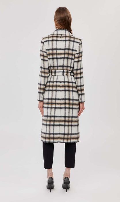 Mackage - Sienna Wool-Mohair Coat in Plaid