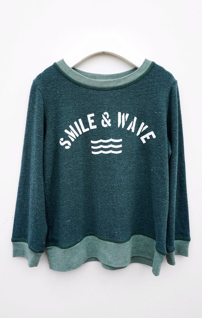 Sol Angeles - Kids Smile & Wave Pullover Pine