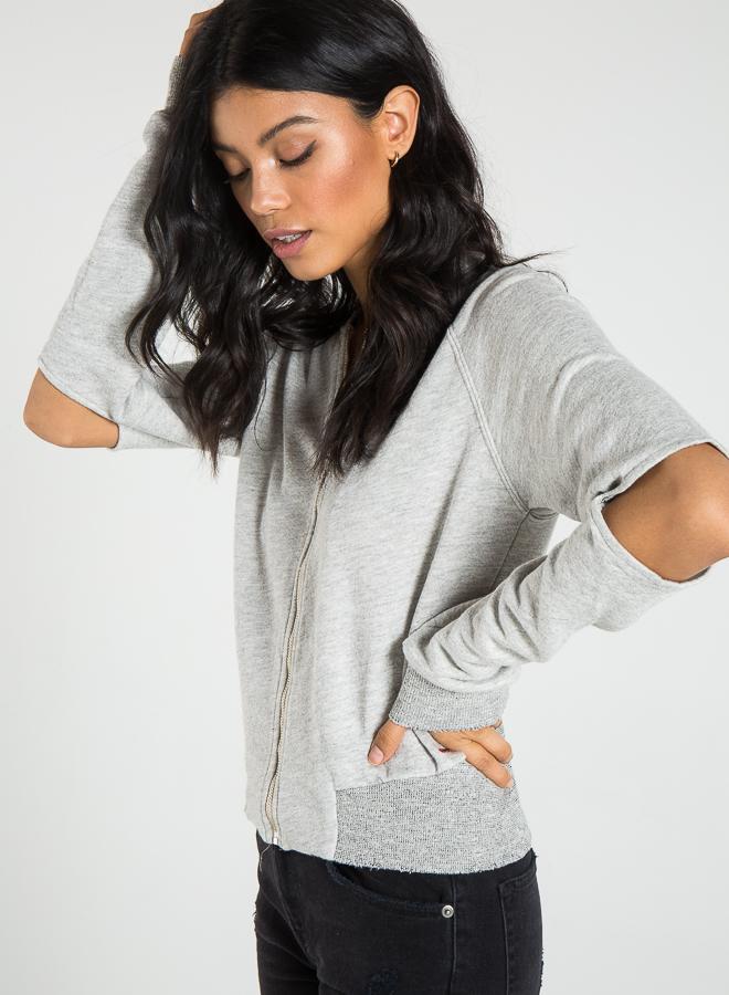 PHILANTHROPY- Kash Bomber Heather Grey
