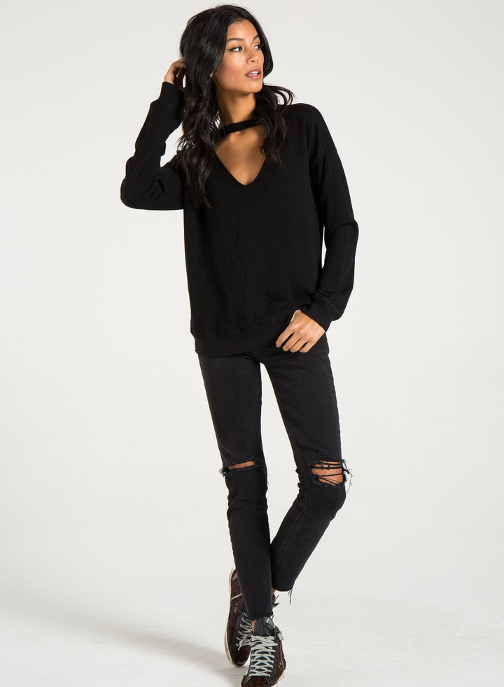 PHILANTHROPY- Pria-Sweatshirt Black Cat