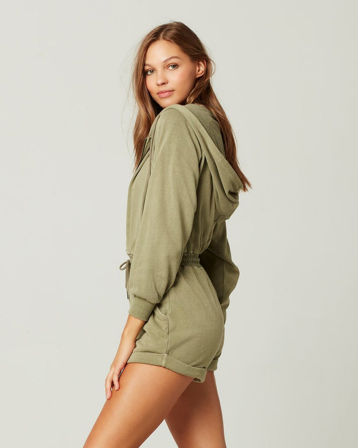 L*Space - Stay Cool Romper in Washed Army