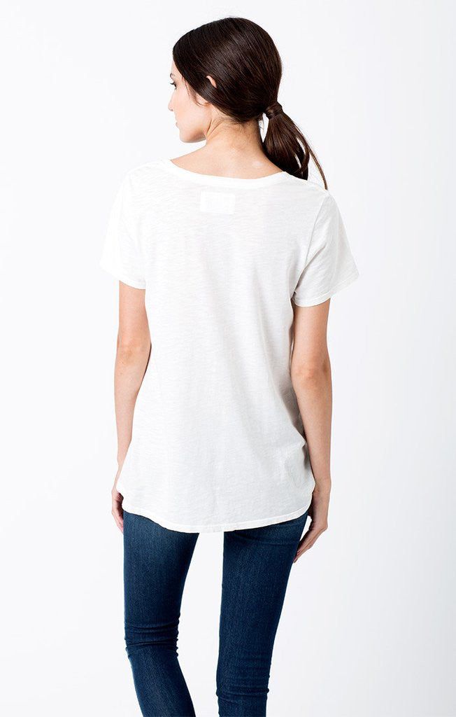 Sol Angeles - Coconut Double Split Tee D White