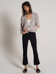 n:Philanthropy - Monkey Cardigan in Heathered Silver Birch