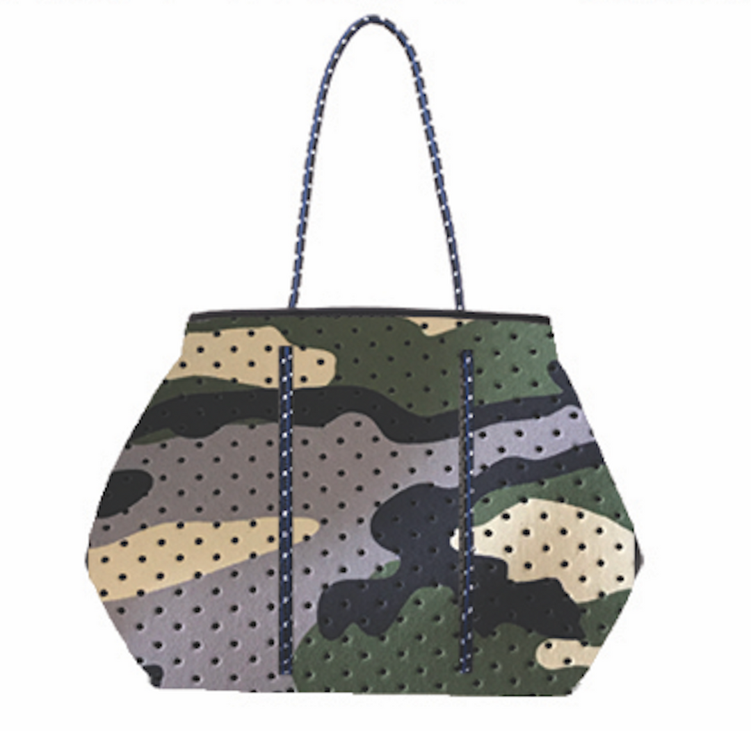 Annabel Ingall - Sporty Spice Neoprene Tote in Blue Camo