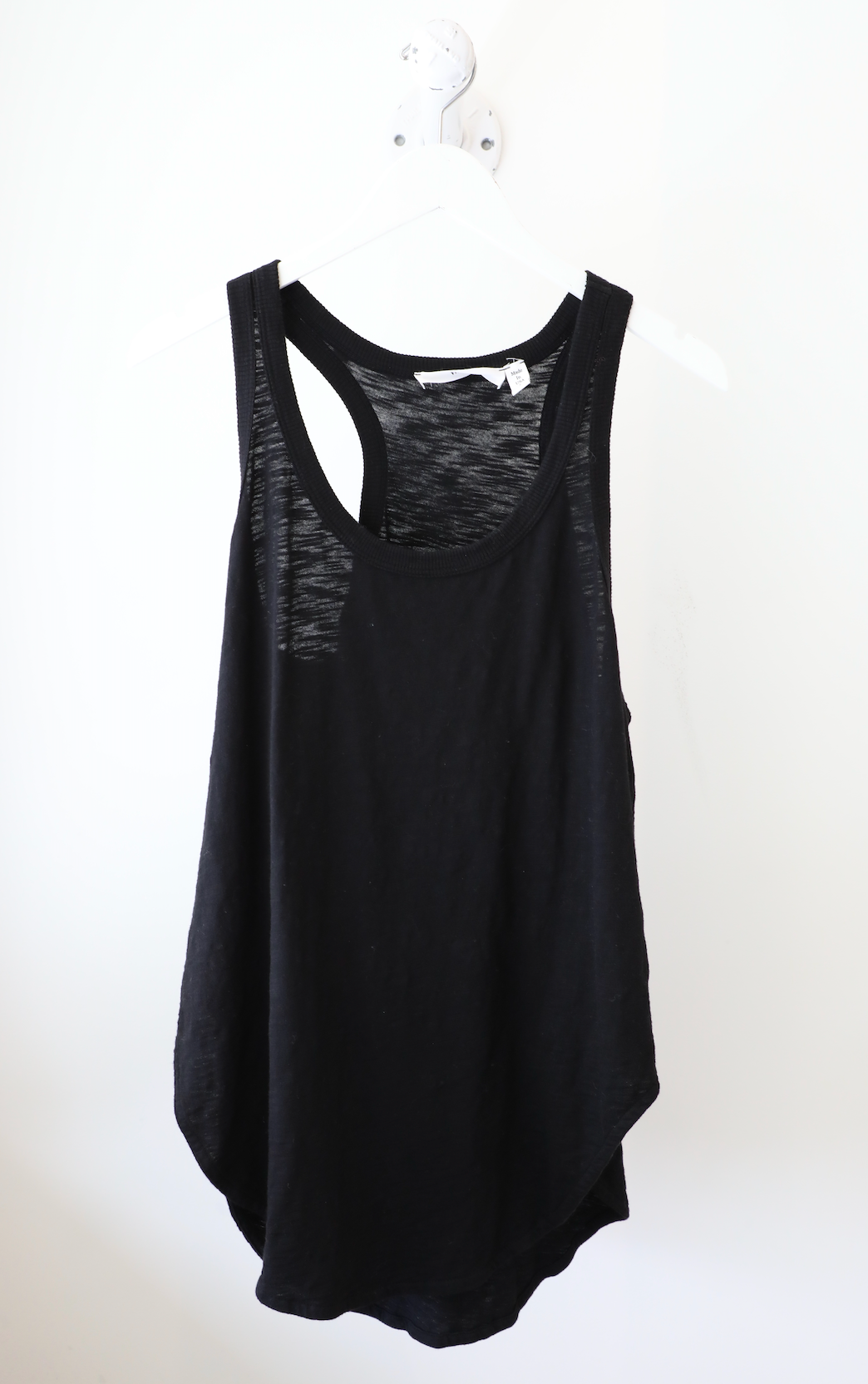 Wilt - Shrunken Shirttail Tank in Black