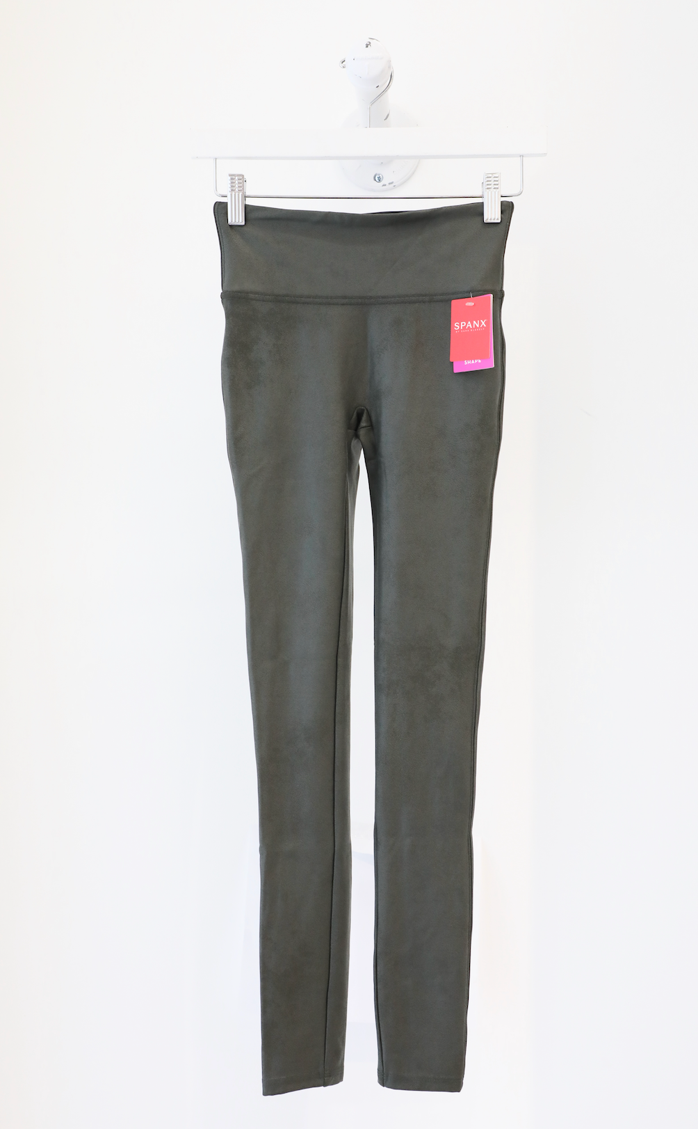 Spanx - Faux Leather Leggings in Rich Olive