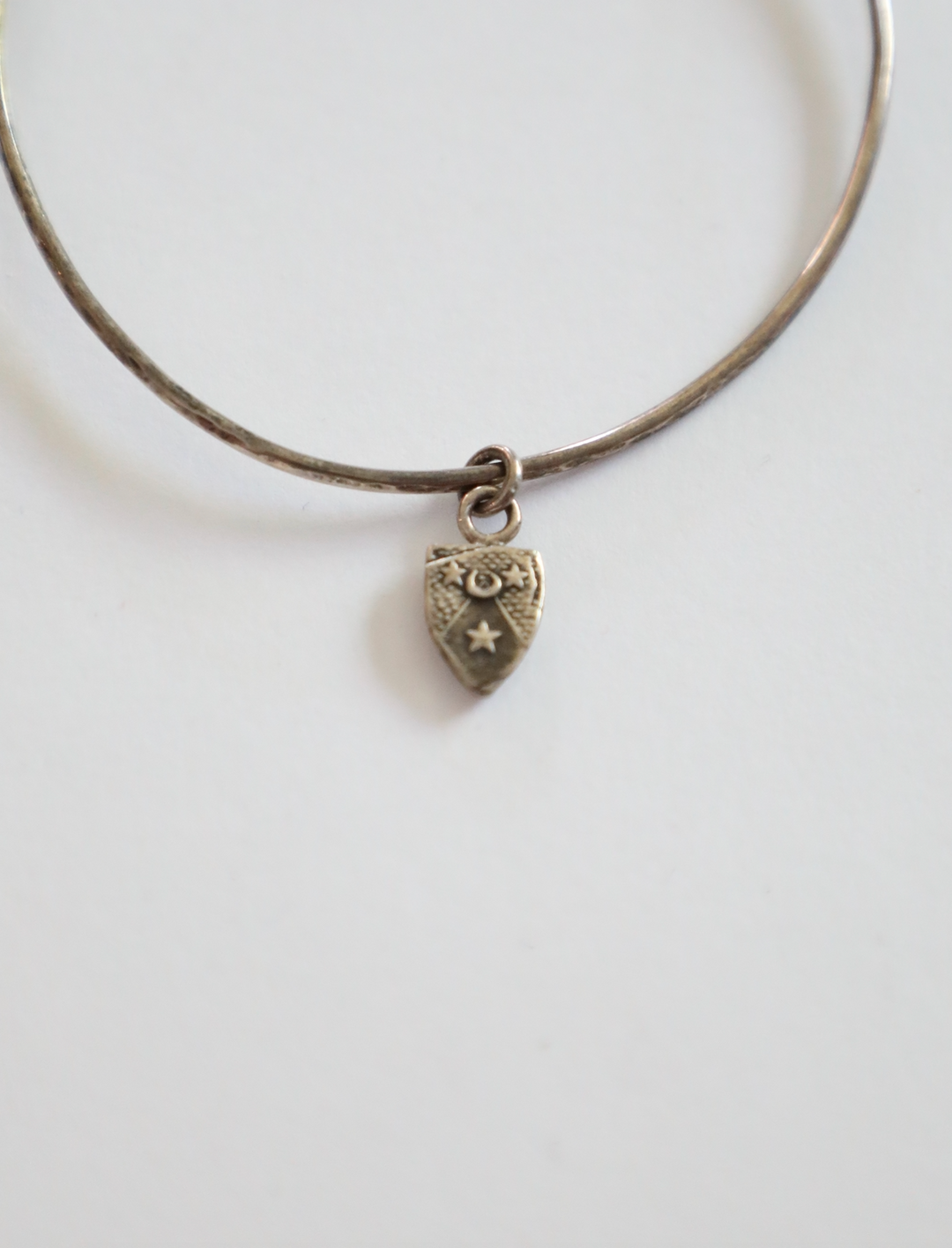 Pyrrha - Moon & Stars Charm in Silver