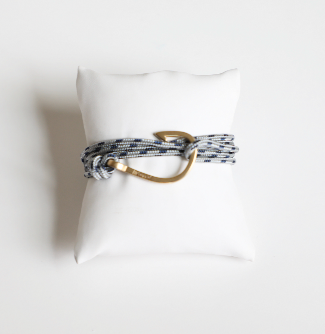 Miansai - Hook on Rope Bracelet in Gold/Steel