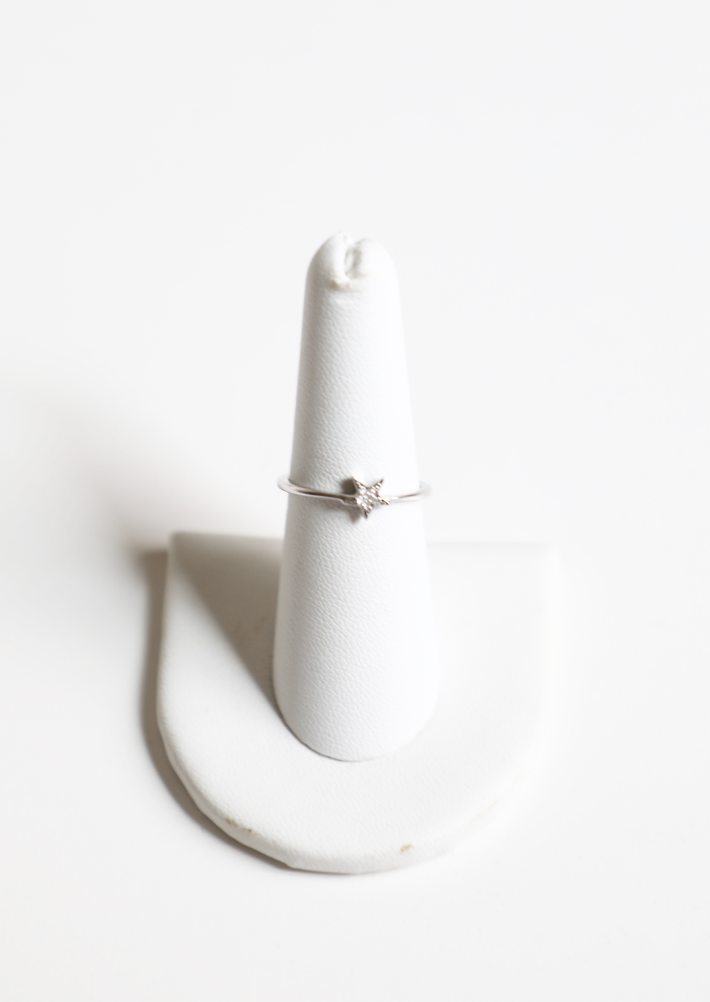Adina - Solid Pave Star Ring- SLV Size 7 Rings