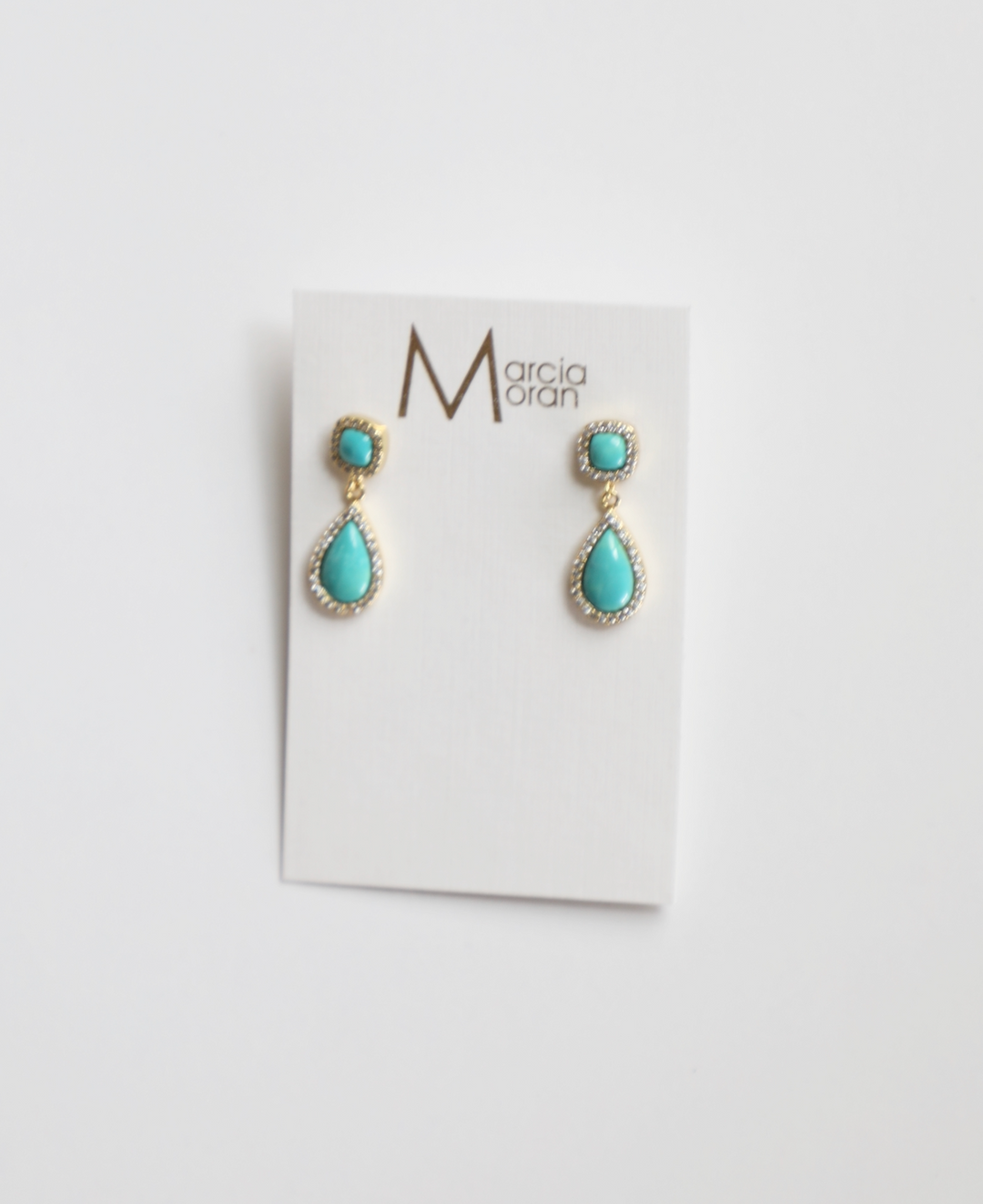 Marcia Moran - Turquoise Dangling Earrings
