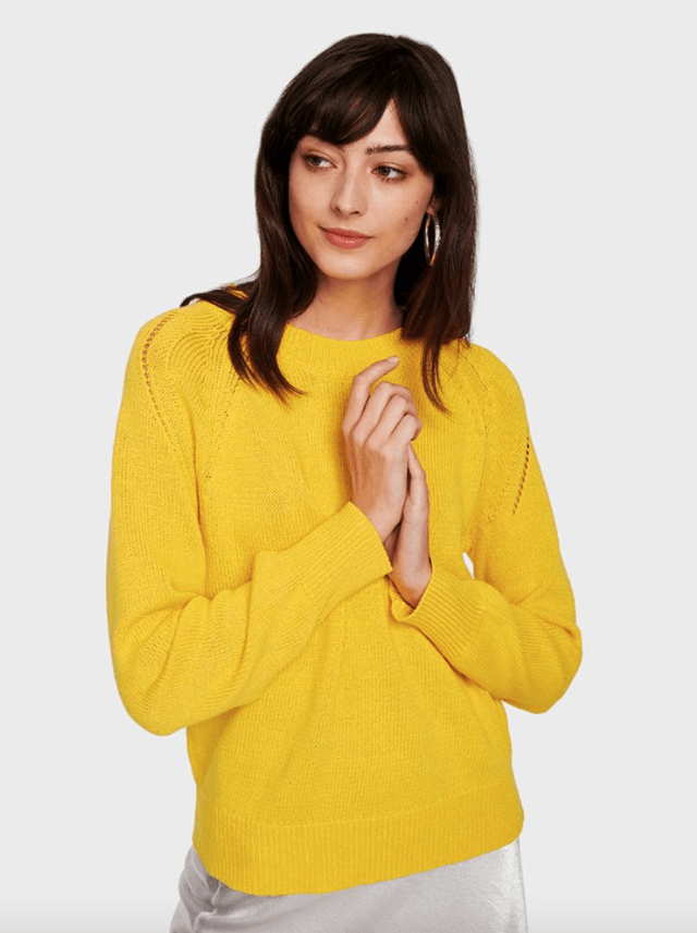White + Warren - Raglan Crewneck Sunbeam