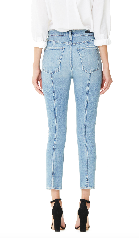 Citizens of Humanity - Olivia Seam High Rise Slim Crop Jeans in Outset wash