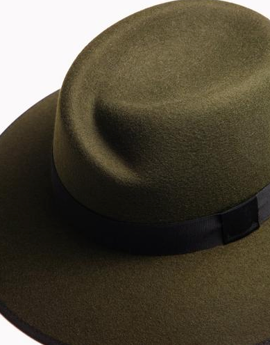 Rag Bone Zoe Fedora in New Army Green