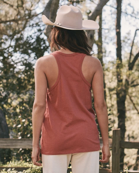 The Great - The Racer Tank in Marled Cardinal