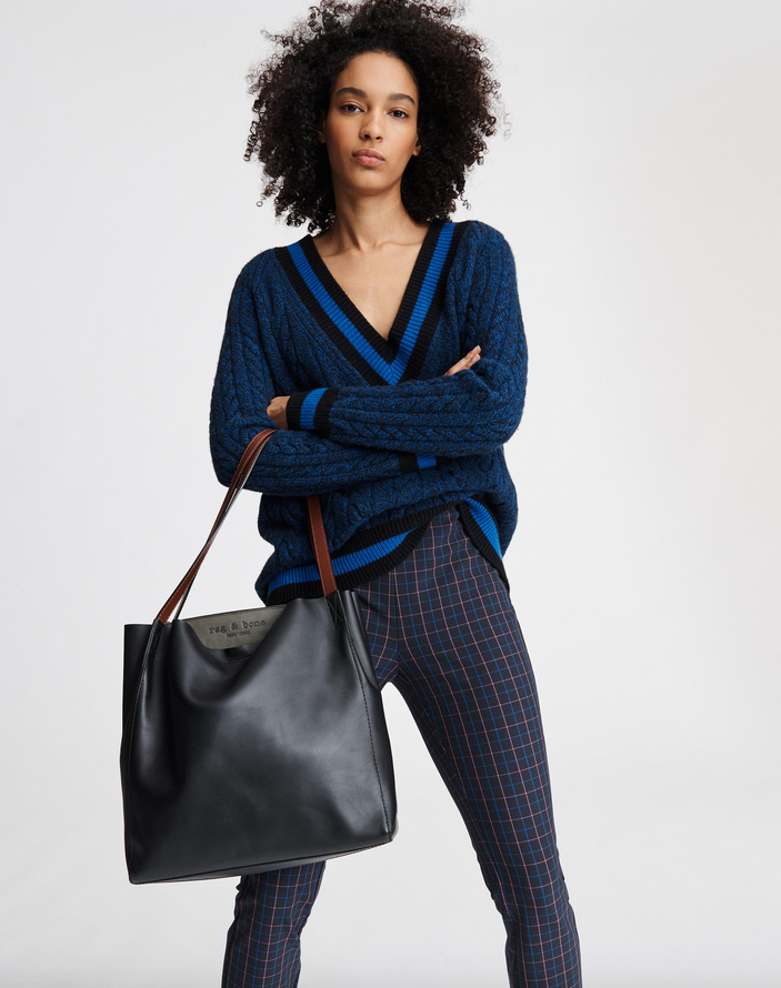 Rag Bone Passenger Tote in Black Olive Night Blond Genius