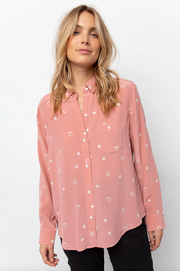 Rails - Kate Blouse in Mauve Lucky Horseshoes