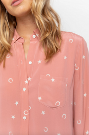 Rails - Kate Blouse in Mauve Lucky Horseshoes