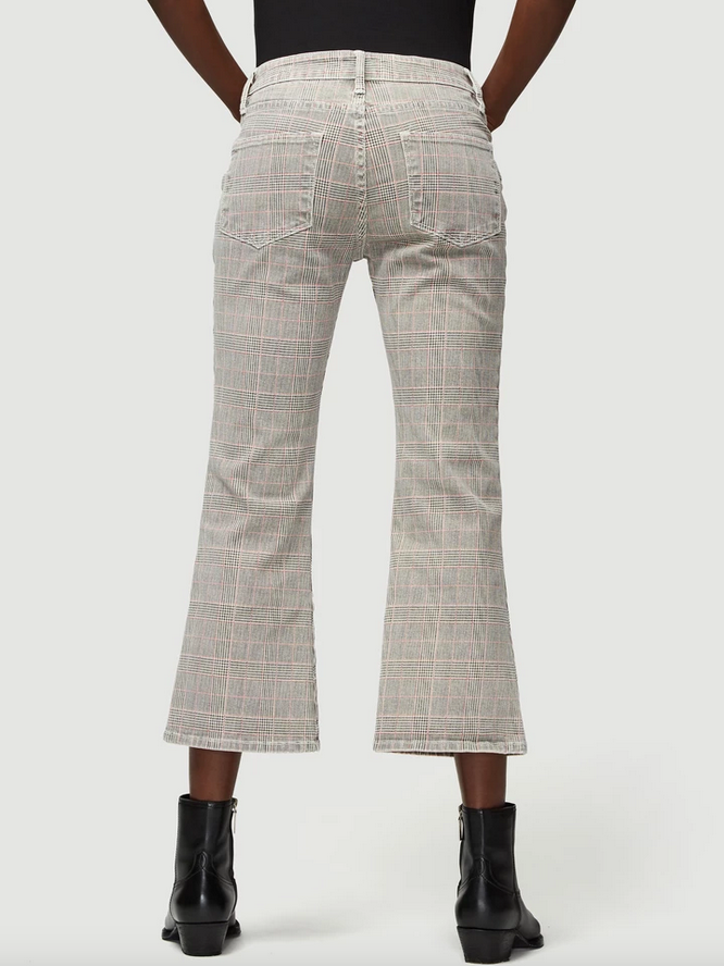 Frame - Le Cropped Mini Boot Plaid in Washed Plaid