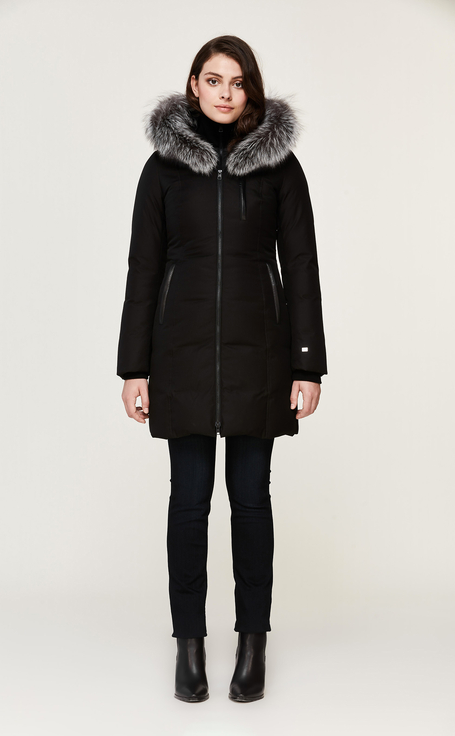 Soia Kyo Christy Down Jacket in Black Blond Genius