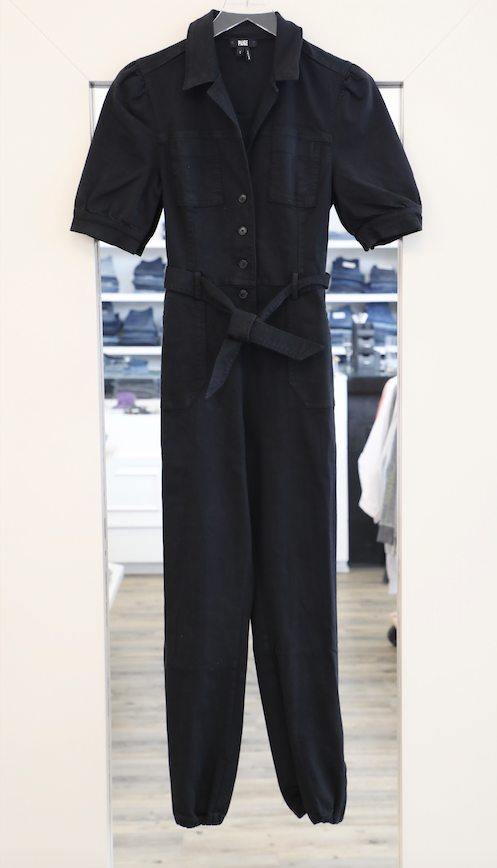 Paige Premium Denim - Mayslie Jumpsuit in Washed Black