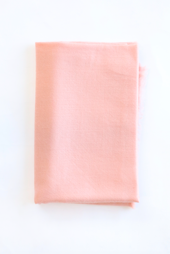 White + Warren - Solid Woven Cashmere Wrap in Cantaloupe