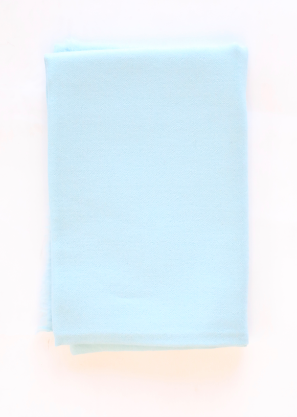 White + Warren - Solid Woven Cashmere Wrap in Robin Egg Blue