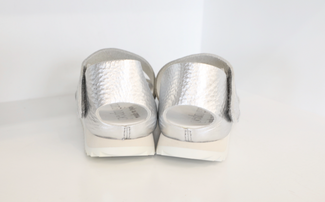 Pedro Garcia - Jedda-CVLM_V20 Sandals in Silver Cervo Lame