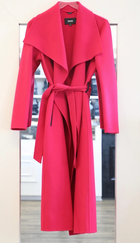 Mackage - Mai Wool Coat in Fuchsia