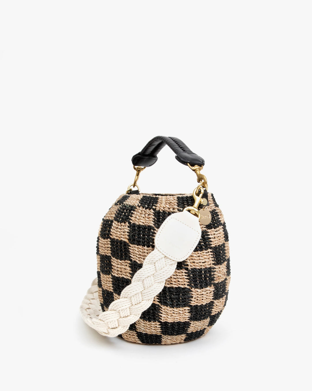 Clare V. - Shoulder Strap in Cream Braided Rope