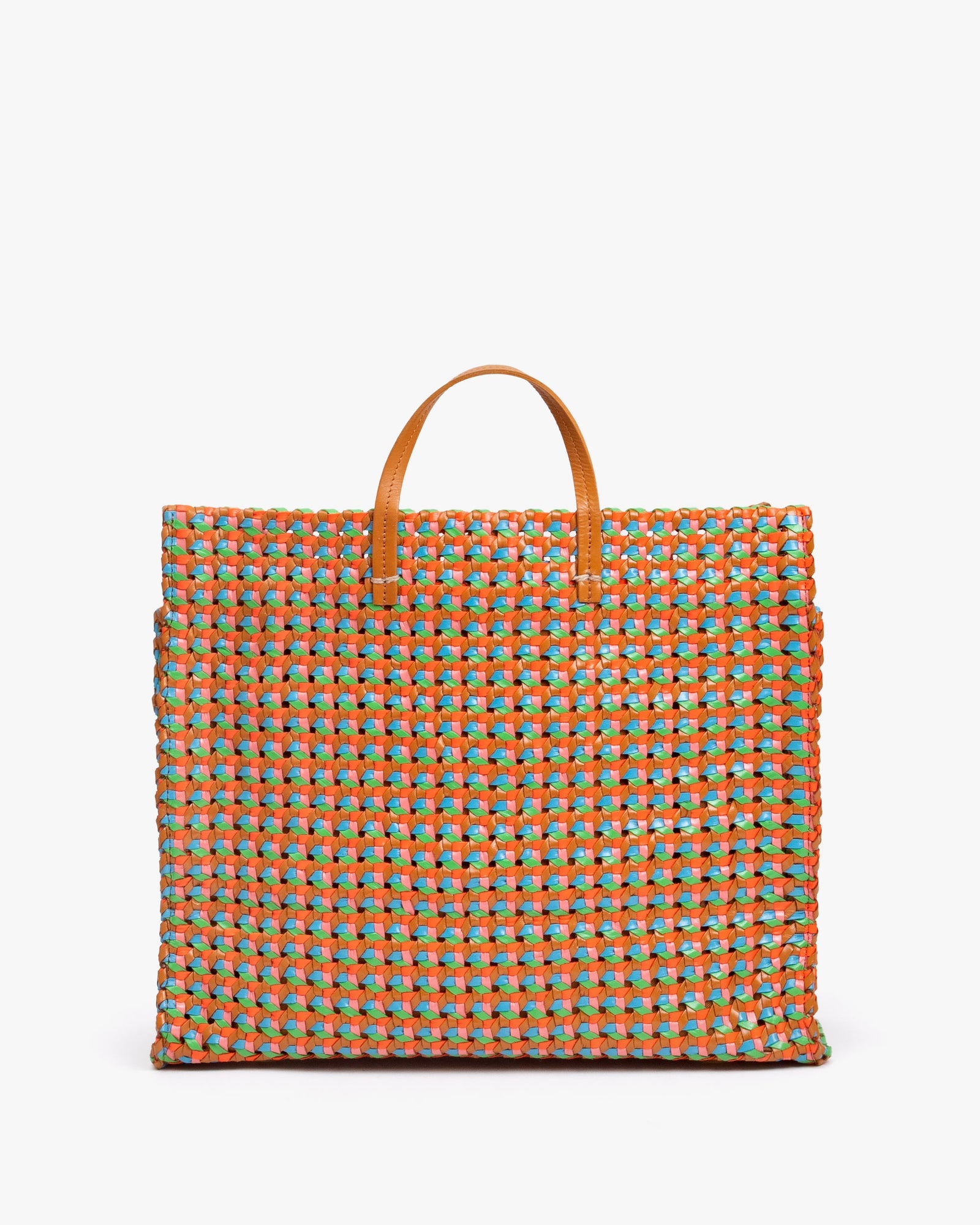 Clare V. - Simple Tote in Natural with Multi Rattan – Blond Genius