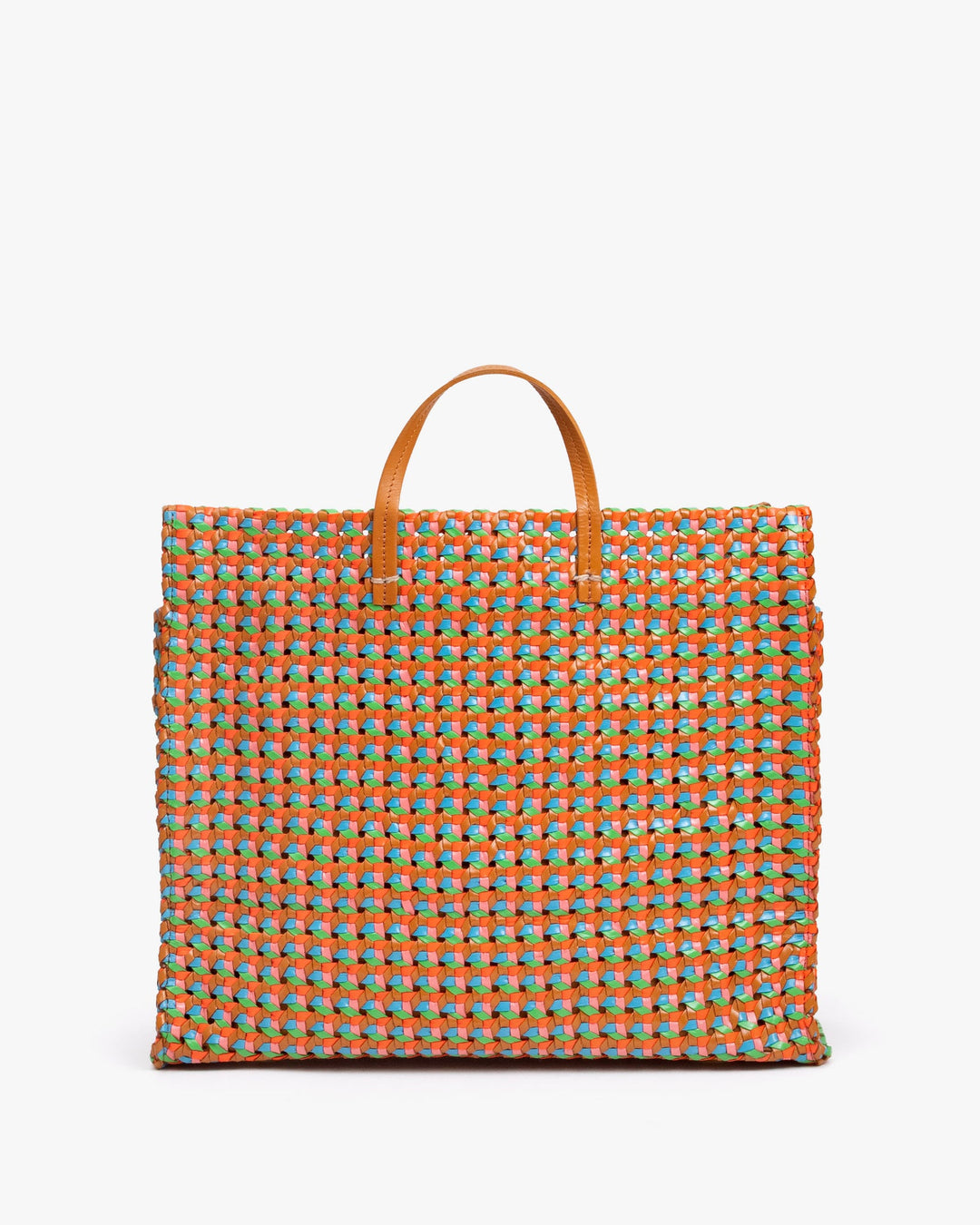 Clare V. - Simple Tote in Natural with Multi Rattan