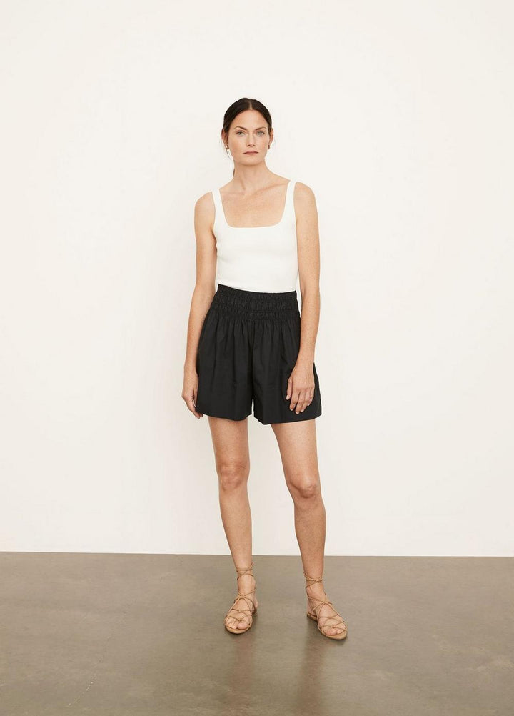 Vince - Smocked Short in Black