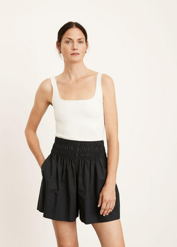 Vince - Smocked Short in Black