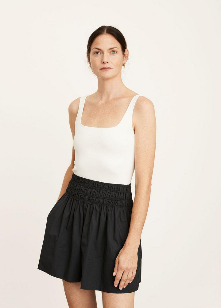 Vince - Smocked Short in Black
