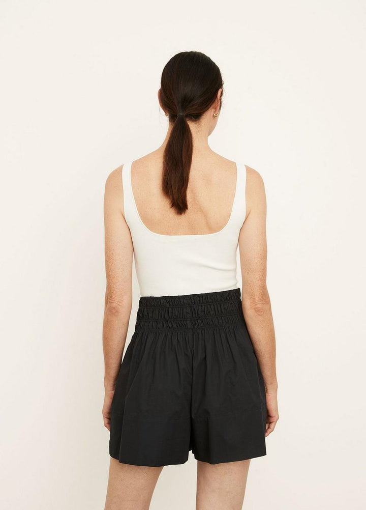 Vince - Smocked Short in Black
