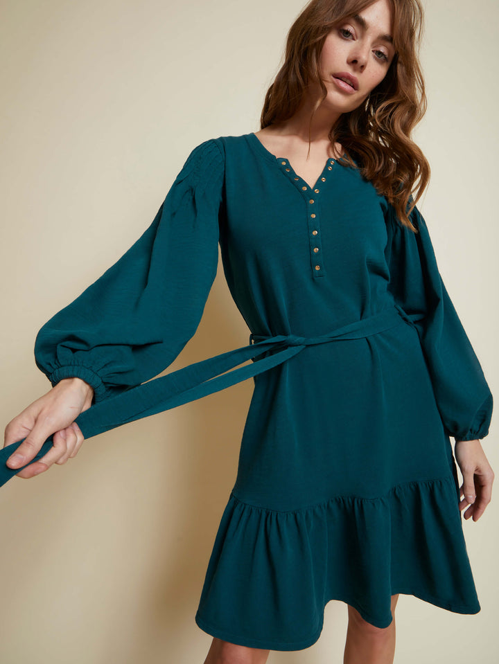 Nation LTD - Talli Flounce Mini in Deep Teal