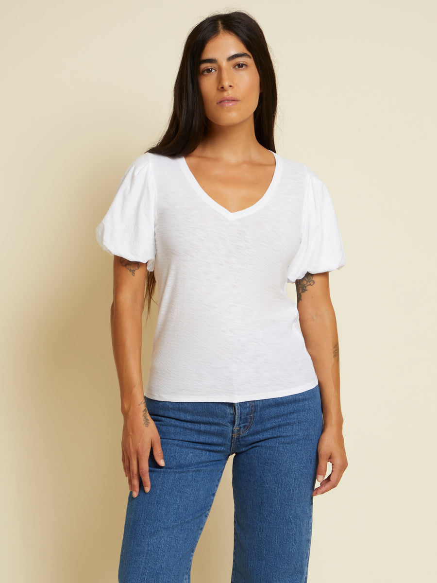 Nation LTD - Teva Relaxed Bubble Tee in White