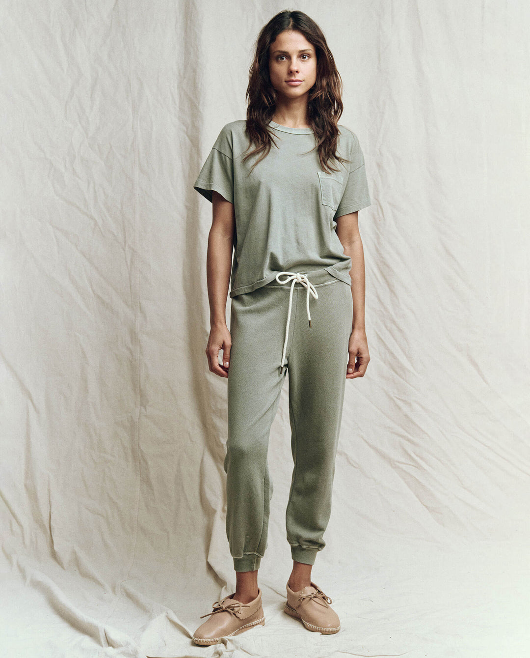 The Great - The Pocket Tee In Sweetgrass