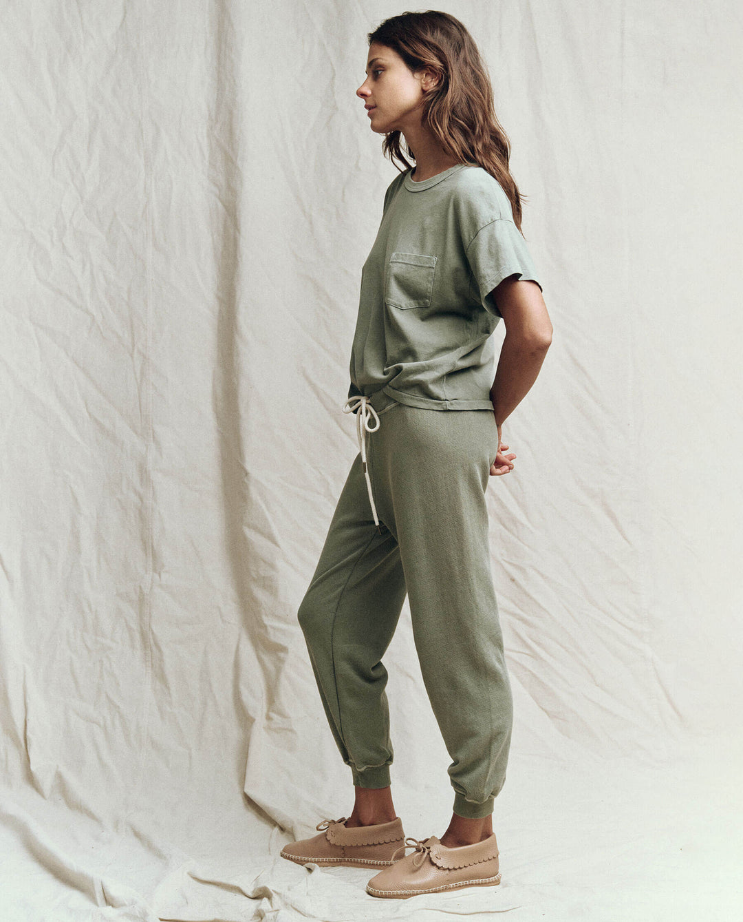 The Great - The Pocket Tee In Sweetgrass