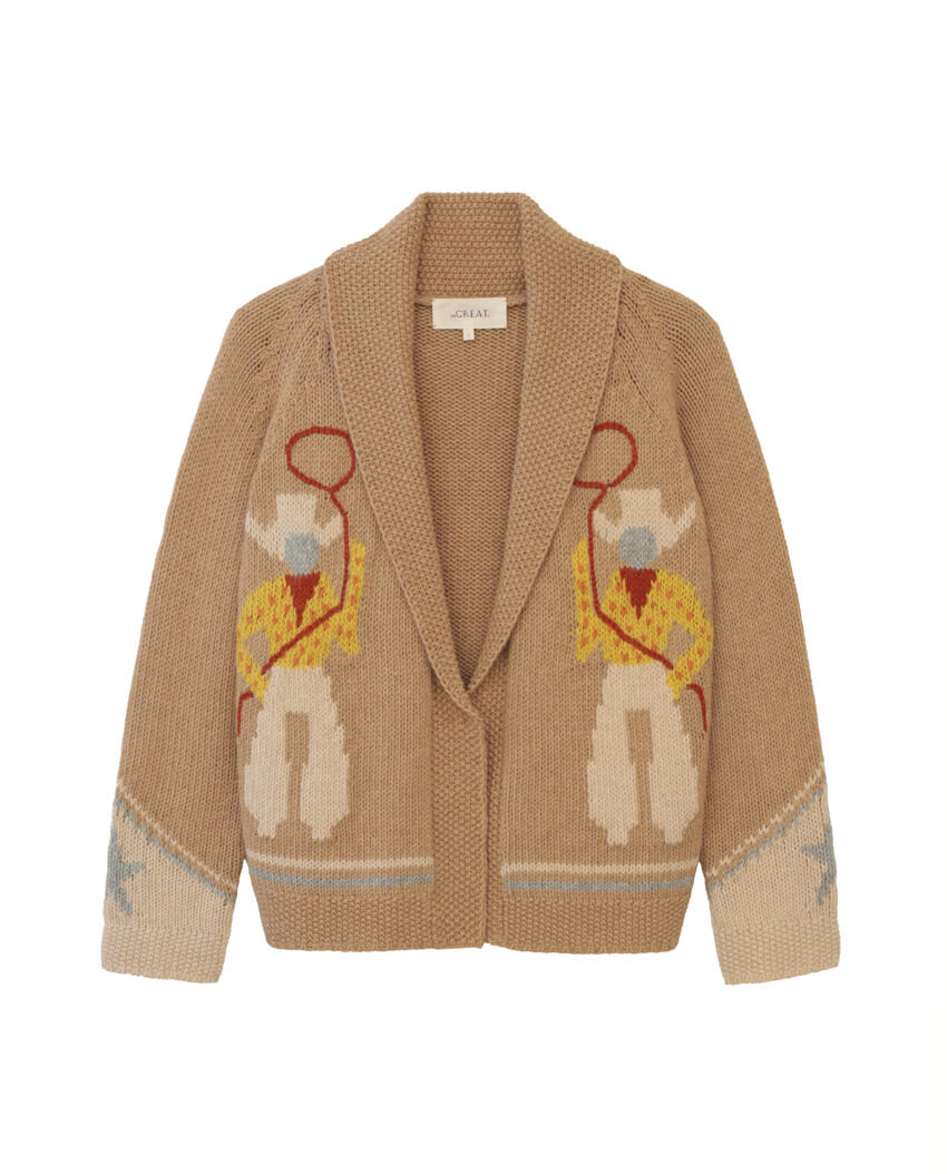 The Great - The Cowboy Lodge Cardigan in Tobacco