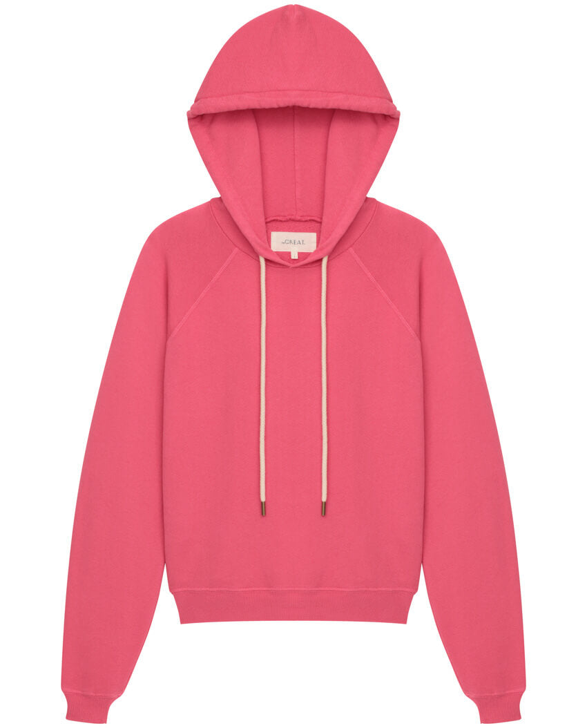 The Great - The Shrunken Hoodie in Bright Rouge