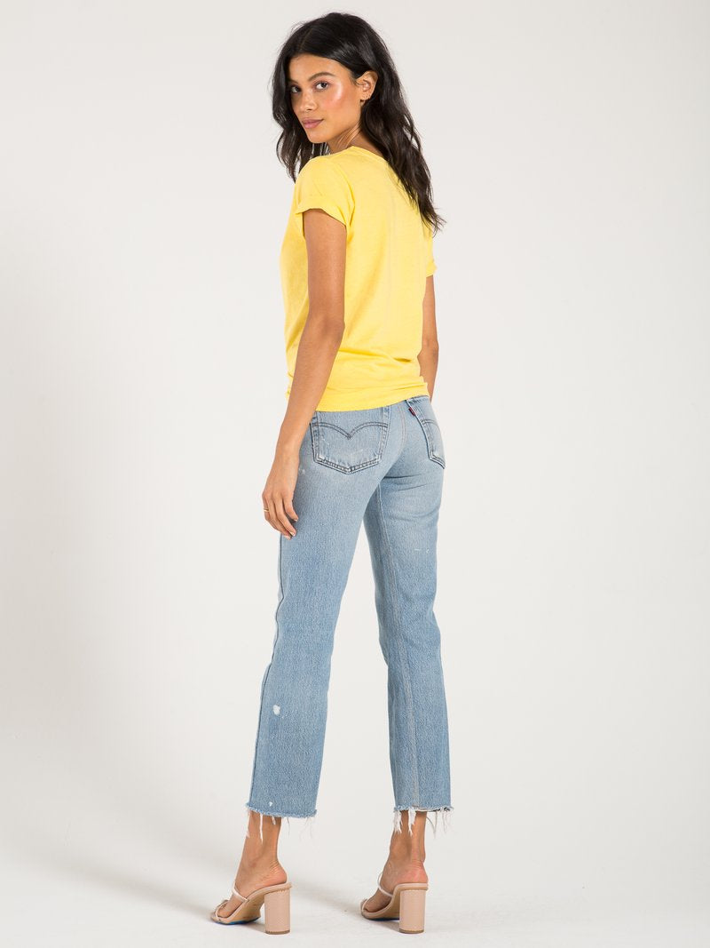 Philanthropy - Harlow BFF Tee in Mellow Yellow