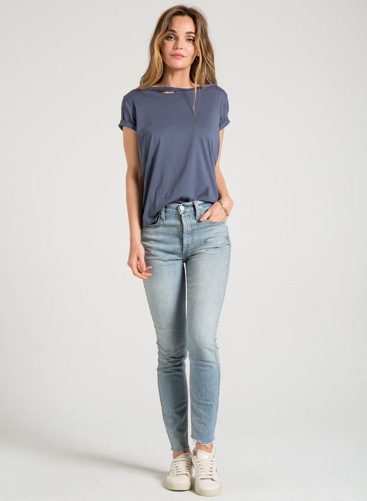 n:PHILANTHROPY - Harlow BFF Tee shown in moonlight comes in Sulphur Spring