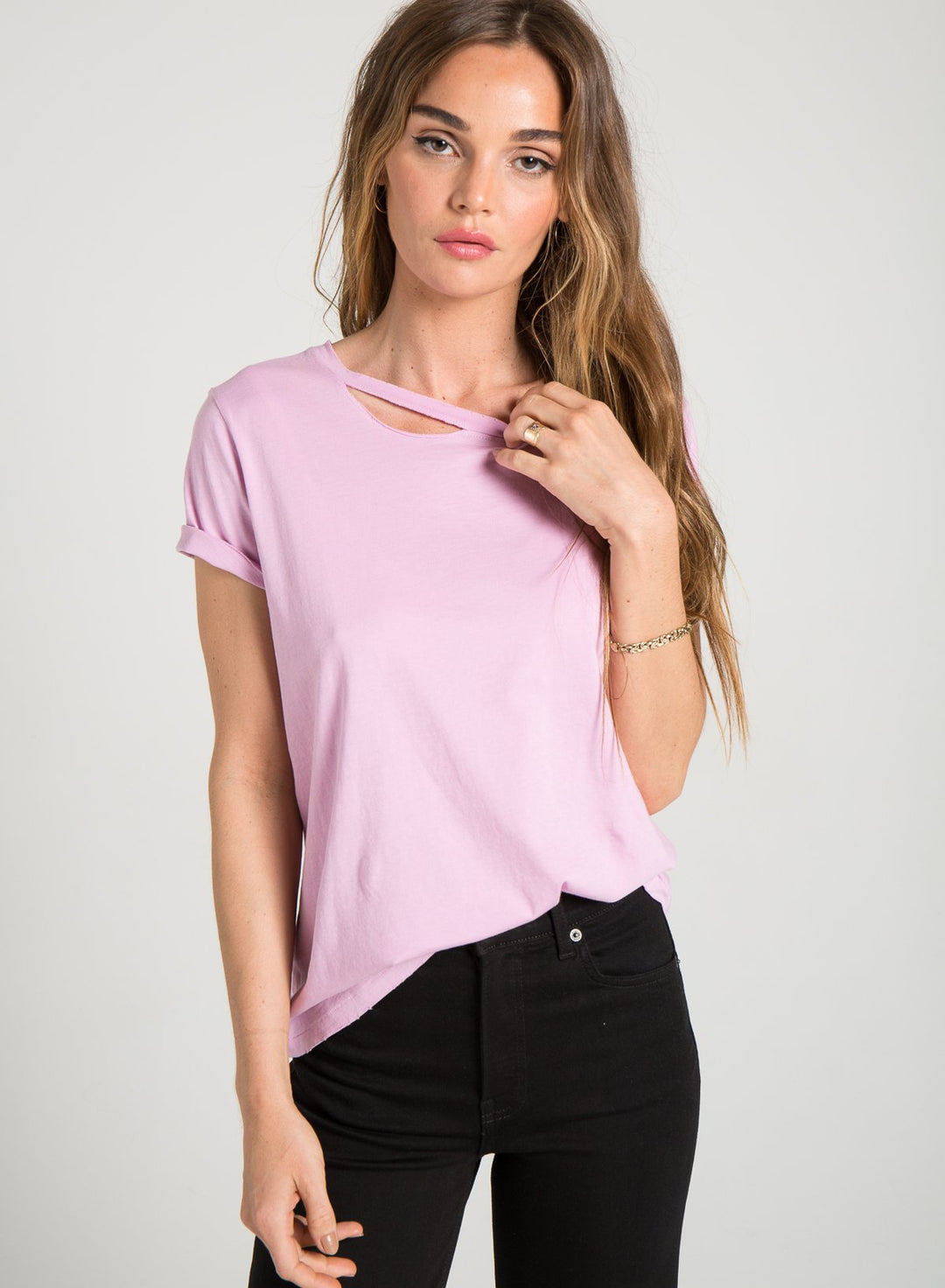 n:PHILANTHROPY - Harlow BFF Tee in Pink Lavendar